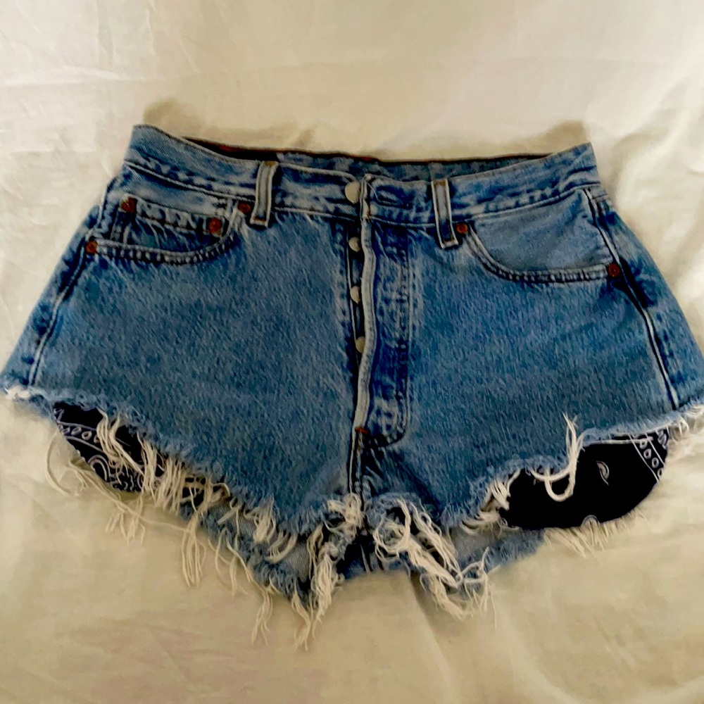 Vintage 501 Levi cut offs